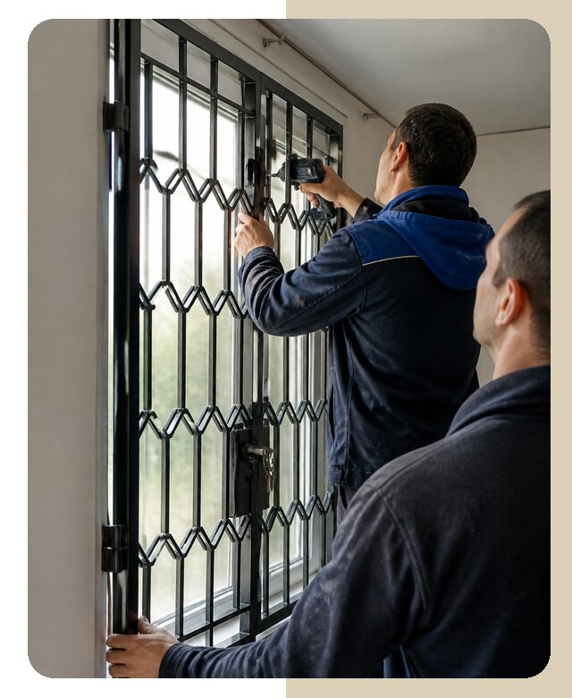 Установка распашных решеток в Армавире цена от 6585 р. | ДвериЛегко-Рмв